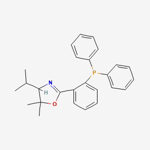 molecular formula C26H28NOP B12510993 (R)-2-(2-(Diphenylphosphanyl)phenyl)-4-isopropyl-5,5-dimethyl-4,5-dihydrooxazole 