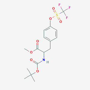 L-Tyrosine, N-[(1,1-dimethylethoxy)carbonyl]-O-[(trifluoromethyl)sulfonyl]-, methyl ester