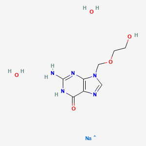 molecular formula C8H15N5NaO5 B12511051 Zovir dihydrate sodium 