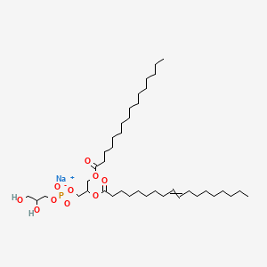 molecular formula C40H76NaO10P B12511077 1-Palmitoyl-2-oleoyl-sn-glycero-3-PG (sodium salt) 