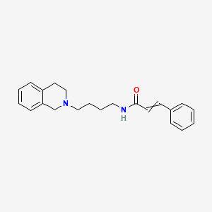 molecular formula C22H26N2O B12511080 N-[4-(3,4-Dihydroisoquinolin-2(1H)-yl)butyl]-3-phenylprop-2-enamide CAS No. 854924-64-4