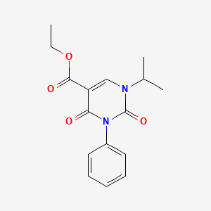 Ethyl 1-isopropyl-2,4-dioxo-3-phenyl-1,2,3,4-tetrahydropyrimidine-5-carboxylate