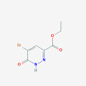 molecular formula C7H7BrN2O3 B12511108 Ethyl 5-bromo-6-oxo-1,6-dihydropyridazine-3-carboxylate 