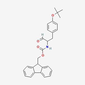 9H-fluoren-9-ylmethyl N-{1-[4-(tert-butoxy)phenyl]-3-oxopropan-2-yl}carbamate