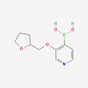 molecular formula C10H14BNO4 B12511145 (3-((Tetrahydrofuran-2-YL)methoxy)pyridin-4-YL)boronic acid 