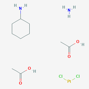 bis(acetic acid) cyclohexylamine platinum(II) chloride amine