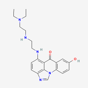 5-[[2-[[2-(Diethylamino)ethyl]amino]ethyl]amino]-8-hydroxy-6H-imidazo[4,5,1-de]acridin-6-one