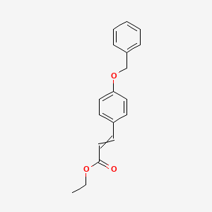 molecular formula C18H18O3 B12511212 Ethyl 3-[4-(benzyloxy)phenyl]prop-2-enoate 