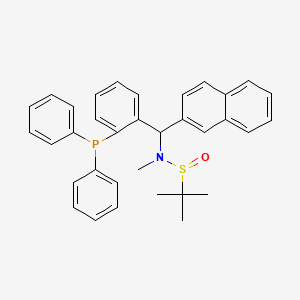 N-{[2-(diphenylphosphanyl)phenyl](naphthalen-2-yl)methyl}-N,2-dimethylpropane-2-sulfinamide