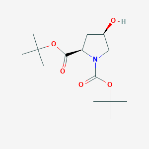 molecular formula C14H25NO5 B12511231 1,2-DI-Tert-butyl (2R,4R)-4-hydroxypyrrolidine-1,2-dicarboxylate 