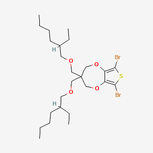 molecular formula C25H42Br2O4S B12511234 6,8-Dibromo-3,3-bis(((2-ethylhexyl)oxy)methyl)-3,4-dihydro-2H-thieno[3,4-b][1,4]dioxepine 