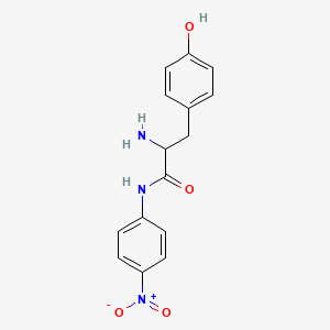 molecular formula C15H15N3O4 B12511248 2-amino-3-(4-hydroxyphenyl)-N-(4-nitrophenyl)propanamide 