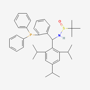 N-{[2-(diphenylphosphanyl)phenyl](2,4,6-triisopropylphenyl)methyl}-2-methylpropane-2-sulfinamide