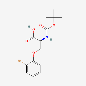 molecular formula C14H18BrNO5 B12511287 N-Boc-O-(2-bromophenyl)-L-serine 