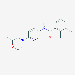 molecular formula C19H22BrN3O2 B12511303 3-bromo-N-[6-(2,6-dimethylmorpholin-4-yl)pyridin-3-yl]-2-methylbenzamide 