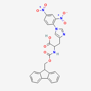 3-[1-(2,4-Dinitrophenyl)imidazol-4-YL]-2-{[(9H-fluoren-9-ylmethoxy)carbonyl]amino}propanoic acid