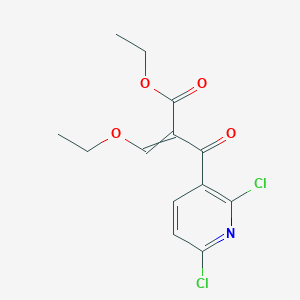 molecular formula C13H13Cl2NO4 B12511327 Ethyl 2-(2,6-dichloropyridine-3-carbonyl)-3-ethoxyprop-2-enoate 