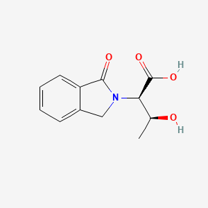 molecular formula C12H13NO4 B12511331 (2R,3S)-3-hydroxy-2-(1-oxo-1,3-dihydro-2H-isoindol-2-yl)butanoic acid 