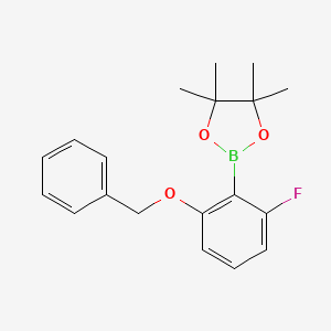 2-(2-(Benzyloxy)-6-fluorophenyl)-4,4,5,5-tetramethyl-1,3,2-dioxaborolane