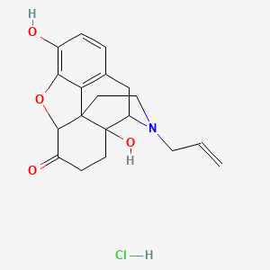 4a,9-dihydroxy-3-prop-2-enyl-2,4,5,6,7a,13-hexahydro-1H-4,12-methanobenzofuro[3,2-e]isoquinolin-7-one;hydrochloride