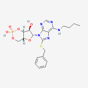 molecular formula C21H26N5O6PS B1251146 8-Benzylthio-N-butyl cyclic amp CAS No. 56583-64-3