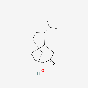 molecular formula C15H24O B1251156 (1R,2R,4S,6S,7S,8S)-8-Isopropyl-1-methyl-3-methylenetricyclo[4.4.0.02,7]decan-4-ol 