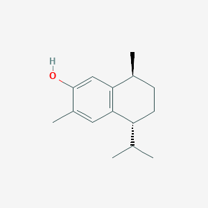 molecular formula C15H22O B1251159 (5R,8S)-3,8-dimethyl-5-propan-2-yl-5,6,7,8-tetrahydronaphthalen-2-ol 