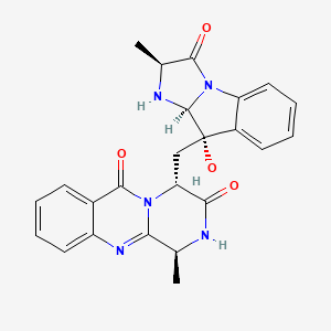 molecular formula C24H23N5O4 B1251168 Fumiquinazoline A CAS No. 140715-85-1