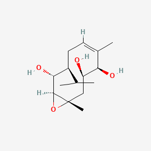 molecular formula C15H26O4 B1251172 (1R,2R,4S,5S,6R,7S)4,5-环氧香叶烯-9Z-烯-1,2,6-三醇 