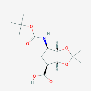 (1S,3R,4S,6R)-N-Boc-6-amino-2,2-dimethyl-tetrahydrocyclopenta[1.3]dioxole-4-carboxylic acid