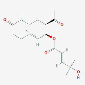 molecular formula C20H28O5 B1251181 Eunicea sesquiterpenoid 7 
