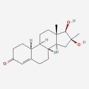 molecular formula C19H28O3 B1251185 16-alpha-Methyl-16-beta-hydroxy-19-nortestosterone CAS No. 1911-14-4