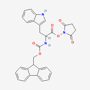 2,5-dioxopyrrolidin-1-yl 2-{[(9H-fluoren-9-ylmethoxy)carbonyl]amino}-3-(1H-indol-3-yl)propanoate