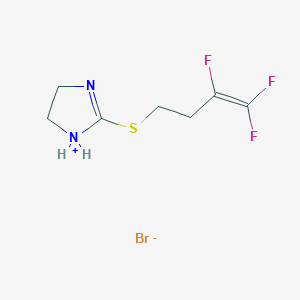 2-[(3,4,4-trifluoro-3-butenyl)sulfanyl]-4,5-dihydro-1H-imidazol-1-ium bromide