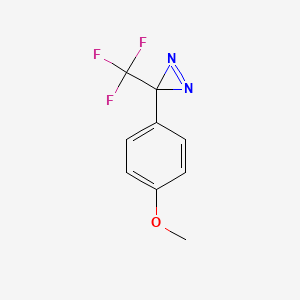 molecular formula C9H7F3N2O B1251191 3-(4-Methoxyphenyl)-3-(trifluoromethyl)-3H-diazirine 