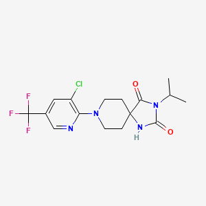 8-[3-Chloro-5-(trifluoromethyl)-2-pyridinyl]-3-isopropyl-1,3,8-triazaspiro[4.5]decane-2,4-dione