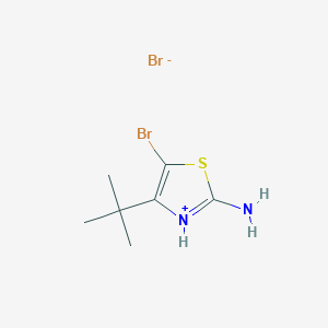 2-Amino-5-bromo-4-(tert-butyl)-1,3-thiazol-3-ium bromide