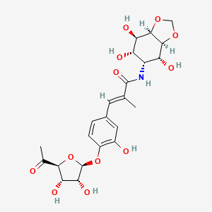 molecular formula C23H29NO12 B1251228 C-2-epi-Hygromycin A 