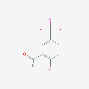 molecular formula C8H4F4O B125124 2-氟-5-(三氟甲基)苯甲醛 CAS No. 146137-78-2