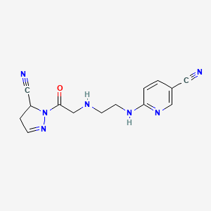 molecular formula C14H15N7O B1251251 KR-60436 free base CAS No. 761414-79-3