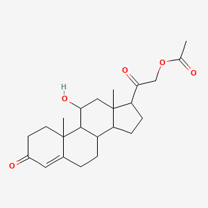 Pregn-4-ene-3,20-dione, 21-(acetyloxy)-11-hydroxy-, (11beta)-