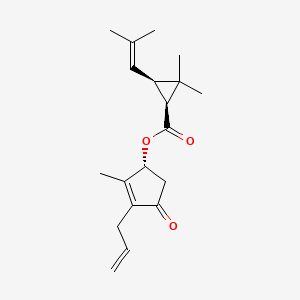 molecular formula C19H26O3 B1251253 (-)-cis-(R)-allethrin 