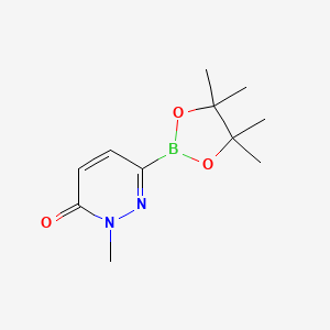 2-Methyl-6-(4,4,5,5-tetramethyl-1,3,2-dioxaborolan-2-YL)pyridazin-3(2H)-one