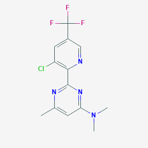 2-[3-chloro-5-(trifluoromethyl)-2-pyridinyl]-N,N,6-trimethyl-4-pyrimidinamine