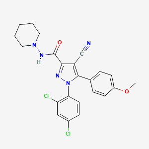 molecular formula C23H21Cl2N5O2 B1251259 Unii-7DE9P17E1J CAS No. 947696-17-5