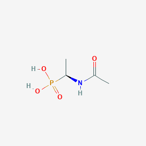 molecular formula C4H10NO4P B1251265 [(S)-1-acetamidoethyl]phosphonic acid 