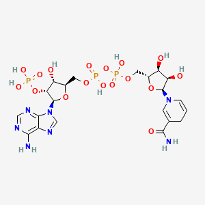 molecular formula C21H30N7O17P3 B1251276 α-NADPH 