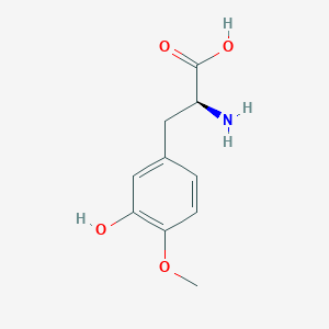 molecular formula C10H13NO4 B1251279 Tyrosine, 3-hydroxy-O-methyl- CAS No. 4368-01-8