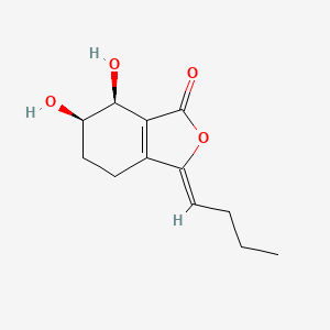molecular formula C12H16O4 B1251285 (3Z,6R,7S)-3-丁烯基-6,7-二羟基-4,5,6,7-四氢-2-苯并呋喃-1-酮 CAS No. 94596-27-7