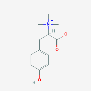 molecular formula C12H17NO3 B1251291 N,N,N-trimethyltyrosine 